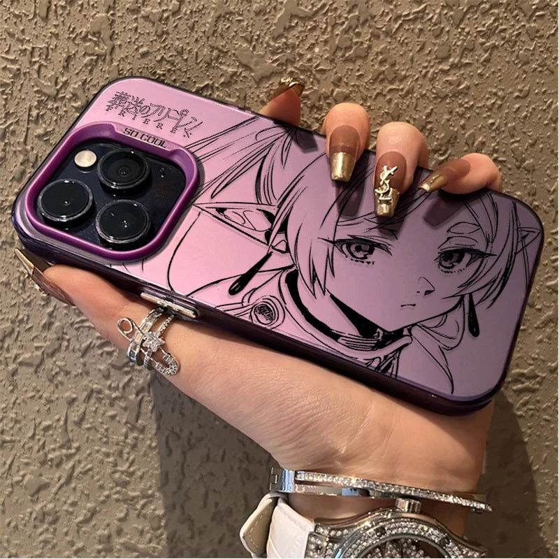 Anime Frieren Couple Hard PC Case for Samsung Galaxy S23 S24 S25 S22 Ultra S21 Plus FE A56 A36 A26 5G A16 A06 4G Note 20 Cover
