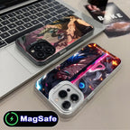 Demon Slayer Inosuke Phone Case for iPhone 16 15 14 13 12 11 Pro Max Plus MagSafe Translucent Colour Protective Smartphone Cover