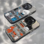 HUNTER HUNTER Phone Case For lMDColor Silver Shell For lPhone 17 16 15 14 13 12 11 Pro Max Plus