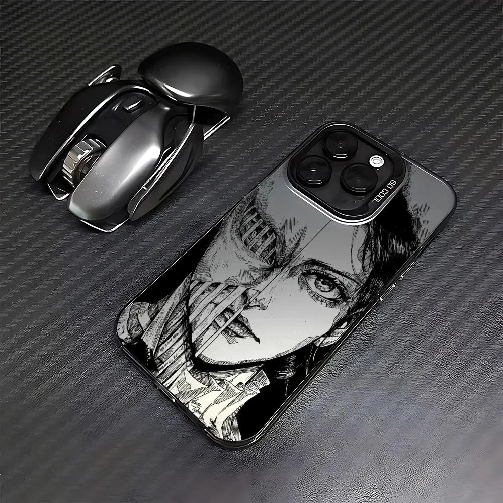 Luxury Attack On Titan Phone Case For iPhone 17 17e 16e 16 15 14 13 12 11 mini Pro Max X XR XSMAX 8 7 Air Plus Anti Fall Matte