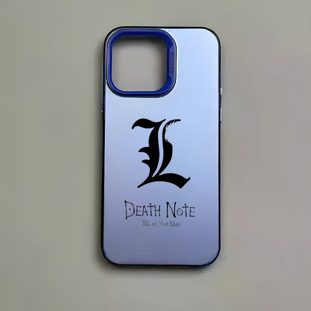 Anime D-Death Note Comics Phone Case For iPhone 16 15 14 13 12 11 Pro Max Plus â Colorful Gradient Soft TPU Back Cover