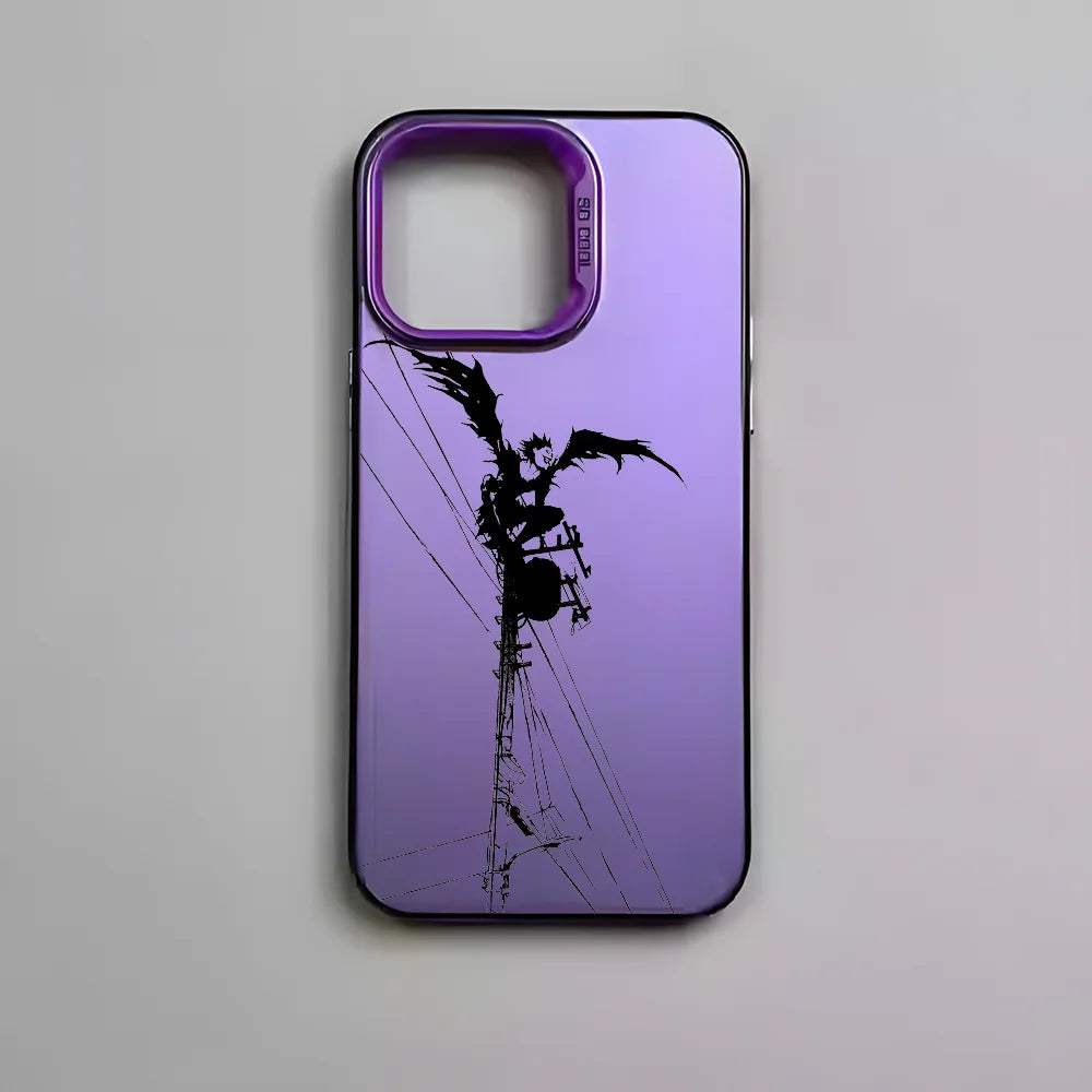 Anime D-Death Note Comics Phone Case For iPhone 16 15 14 13 12 11 Pro Max Plus â Colorful Gradient Soft TPU Back Cover