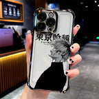 Anime cool Tokyo Ghoul Plating Phone Case For Xiaomi 15 14 13 Poco F4 F5 X7 X6 X5 X3 Pro Ultra 4G 5G Anti Fall Airbag Back Cover