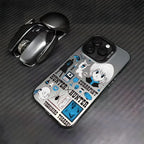 HUNTER HUNTER Phone Case For lMDColor Silver Shell For lPhone 17 16 e 15 14 13 12 11 Pro Max Plus