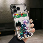 Hot HUNTERSÃHUNTERS KilluaS Plating Phone Case For iPhone 17 17e 16e 16 15 14 13 12 11 Pro Max X Mini Air Plus Anti-Fall Airabag