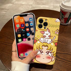 Anime Cartoon S-Sailors Moons Phone Case for IPhone 16 15 14 13 12 11 Pro Max XS XR Plus Lens Protection Glossy HD Hard PC Cover