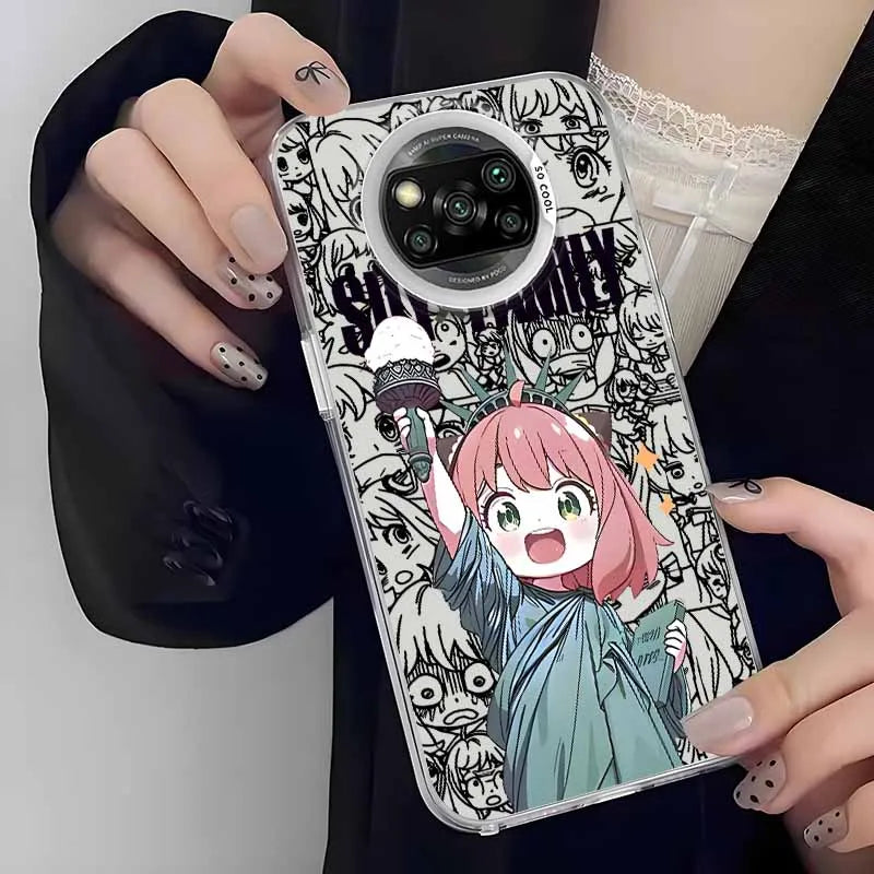 SPYÃFAMILY Anya Forger For Xiaomi Redmi Note 15 14 13 12 11E 11S 11 Pro Plus Lite Max Colorful Funda Silicone Soft Phone Case