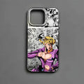 Anime J-JOJO Cool Phone Case For iPhone 17 16 15 14 13 12 11 Pro Max Air multicolor Matte Laser Metallic Aurora Funda