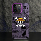 One Piece Bone Logo Cover Phone Case for iPhone 16e 11 12 13 Pro Max 14 15 16 Plus