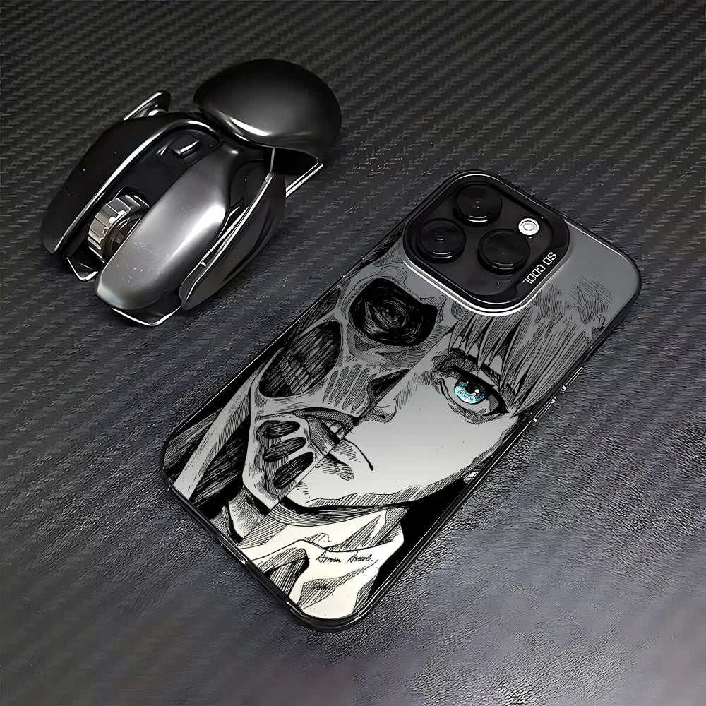 Luxury Hot Anime Attack On Titan Phone Case For iPhone 17 16e 16 15 14 13 12 11 mini Pro Max X XR Air Plus Anti Fall Matte Cover