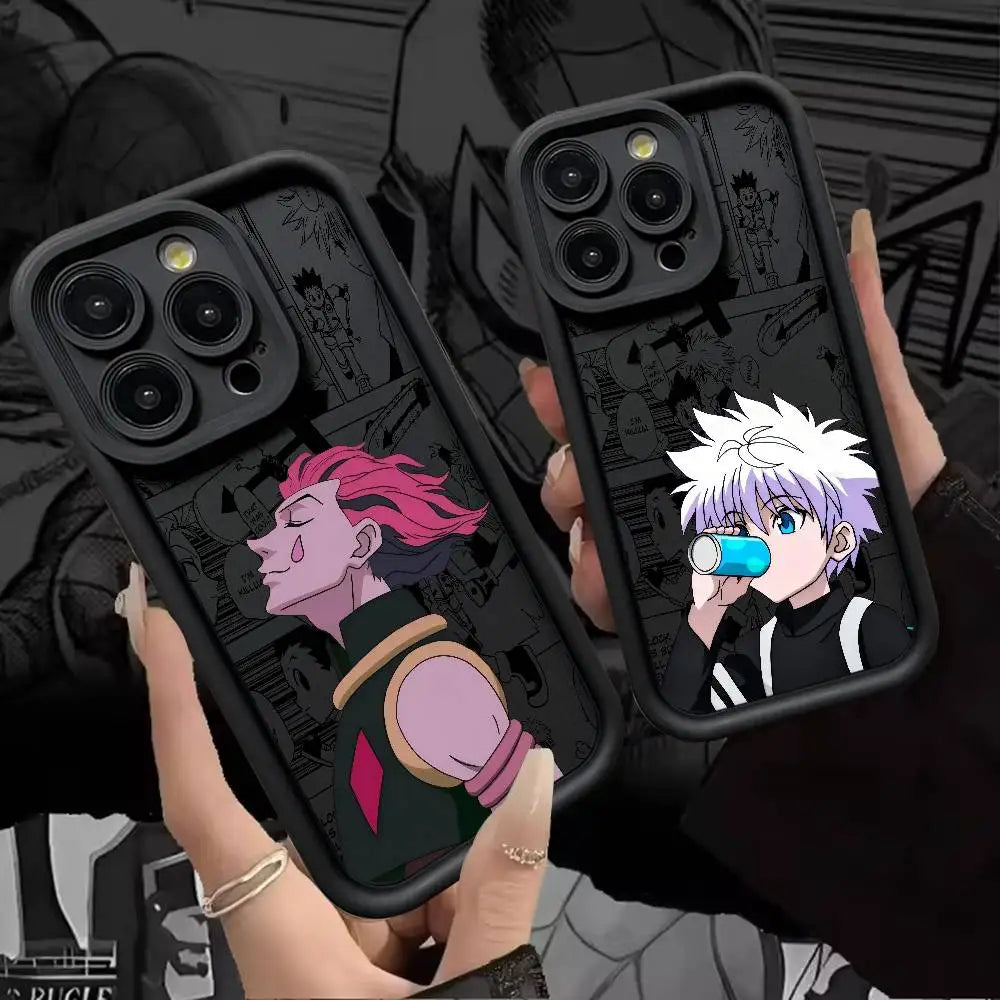 Anime Killua Hunter X Hunter Silicone Phone Case For iPhone 17 Air 17 16 15 14 13 12 11 Plus Pro Max Shockproof Soft Cover