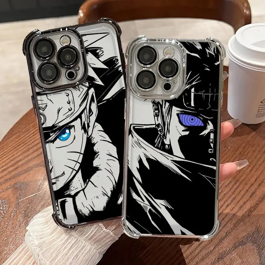 Cool Narutos & Pains Plating Phone Case For Samsung S26 S25 S24 S23 S22 S21 S20 FE Note20 Edge Plus Ultra 4G 5G Anti Fall Airbag