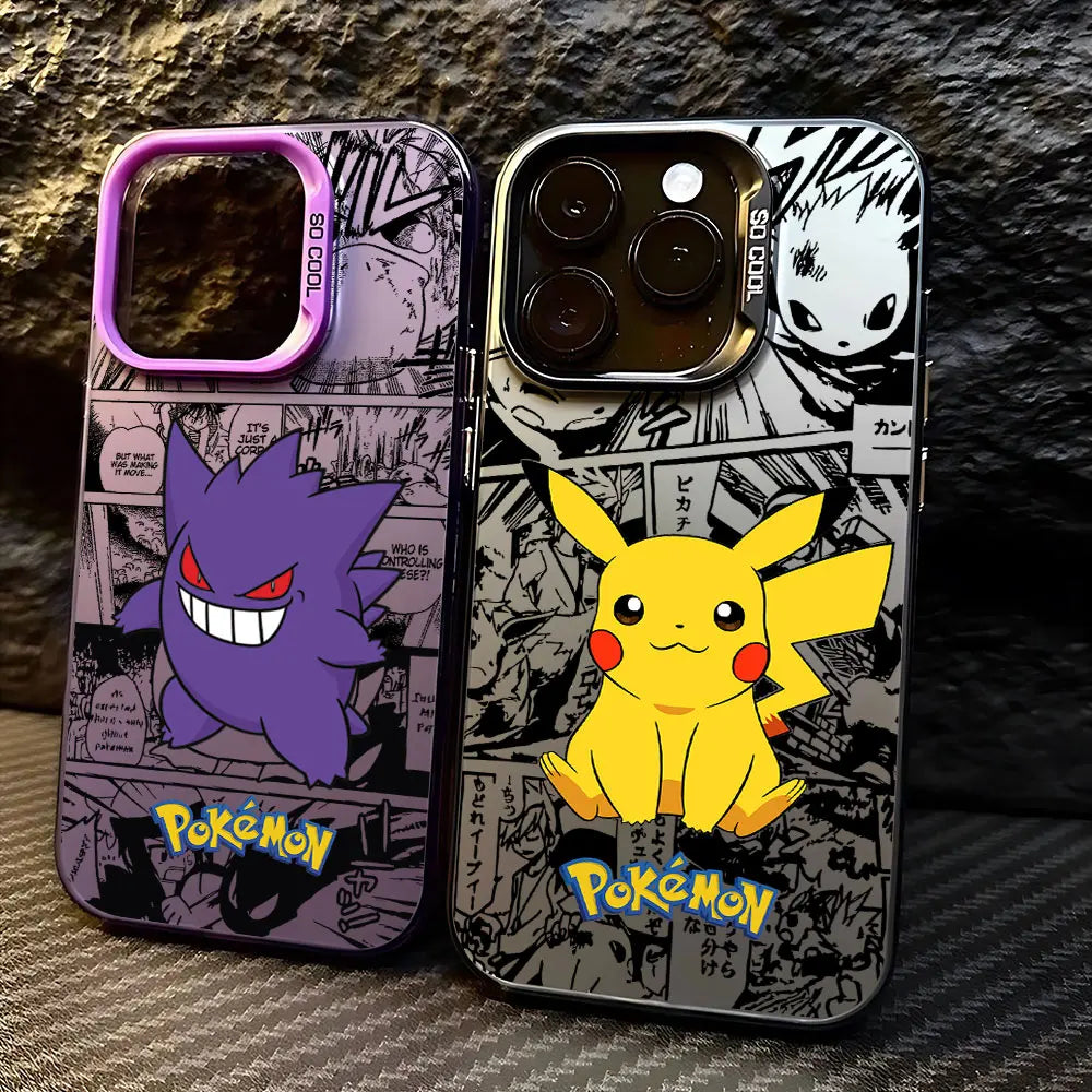 Anime PokÃ©mons Hot Pikachus Phone Case For iPhone 16 15 14 13 12 11 mini Pro Max X XR XSMAX 8 7 Plus Anti Fall Matte Back Cover