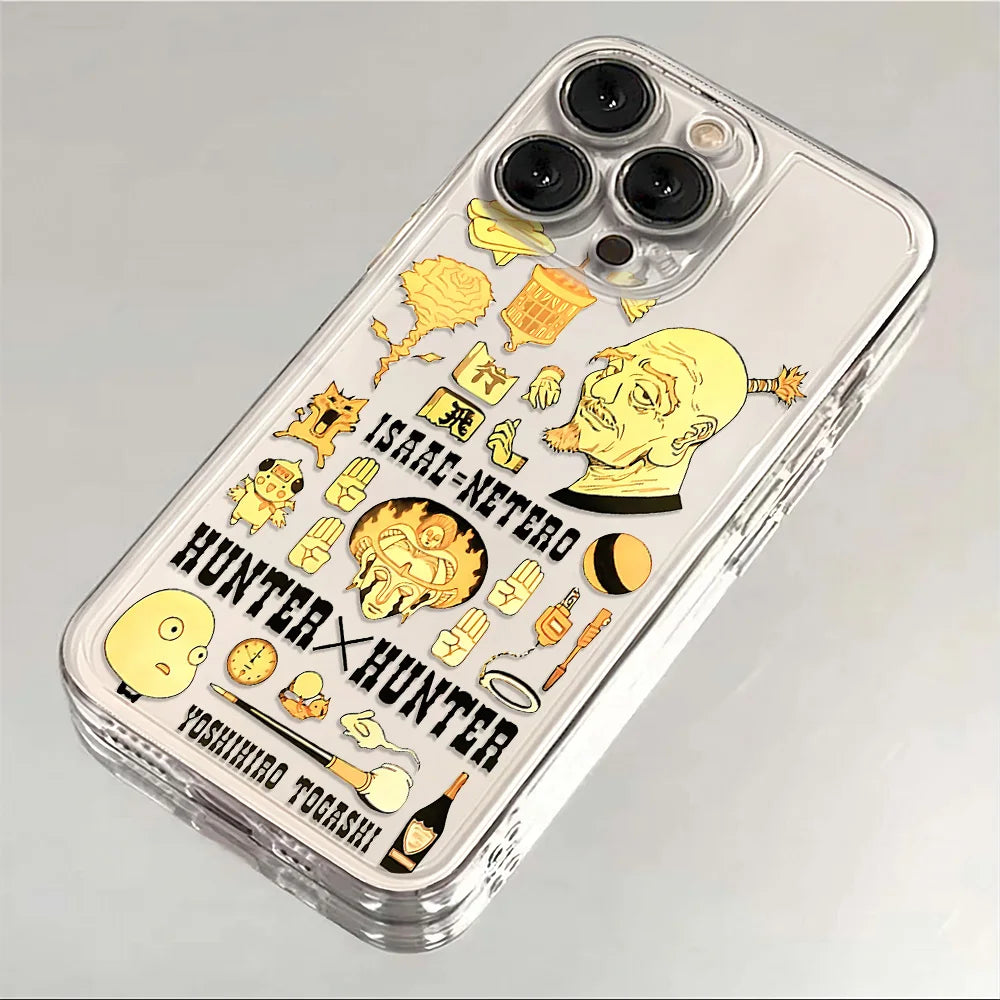 Anime HUNTERÃHUNTER Phone Case For iPhone 16e 16 15 14 13 12 11 Mini Pro Max X XR XSMax 7 8 Plus Transparent Soft TPU Back Cover