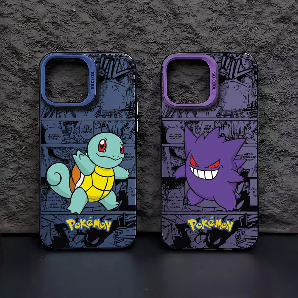 Anime PokÃ©mons Hot Pikachus Phone Case For iPhone 16 15 14 13 12 11 mini Pro Max X XR XSMAX 8 7 Plus Anti Fall Matte Back Cover