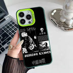 Anime J-Jujutsu K-Kaisen Gojo Phone Case IMD Phone Case For iPhone 16 15 14 13 12 11 Pro Max Plus Color Silver Cover
