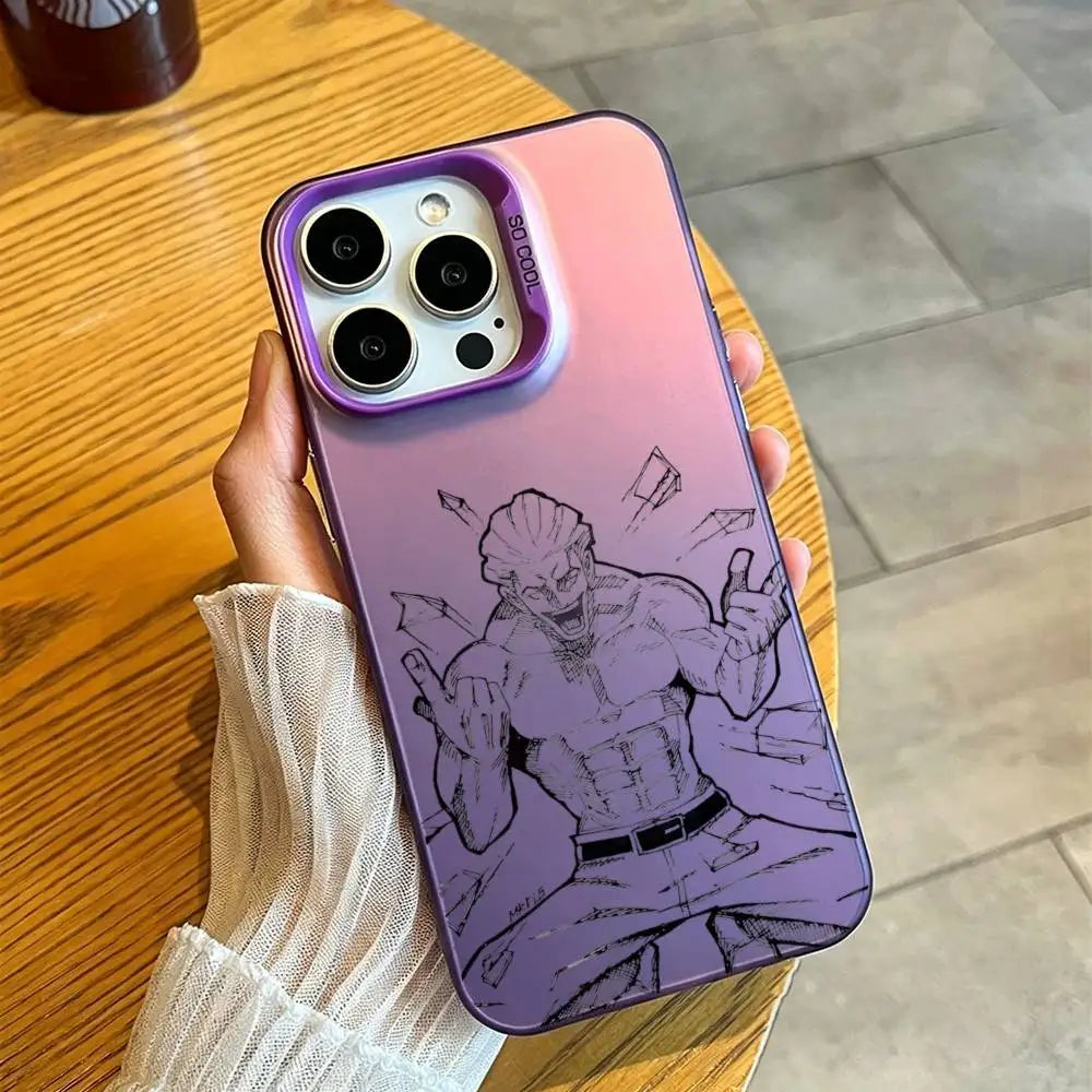 Kinji Hakari Jujutsu   Phone Case For iPhone 17,16,15,14,13,12,11,Mini,Pro,E,MAX White Candy Matte Cover