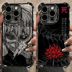 Anime cool Tokyo Ghoul Plating Phone Case For Xiaomi 15 14 13 Poco F4 F5 X7 X6 X5 X3 Pro Ultra 4G 5G Anti Fall Airbag Back Cover