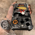 Luxury D-Dragons G-Gokus Plating Phone Case For iPhone 17 17e 16e 16 15 14 13 12 11 Pro Max XSMax Mini Air Plus Anti-Fall Balls