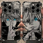 Anime Jujutsu Kaisen Phone Case For iPhone 17 Air 16 e 15 14 13 12 11 Plus Mini Pro Max X XR XS SE Shockproof Gojo Plating Case