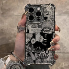 Black Hot Anime HUNTERÃHUNTER Plating Case For Samsung S25 S24 S23 S22 S21 S20 FE Note20 Plus Ultra 4G 5G Anti Fall Airbag Cover