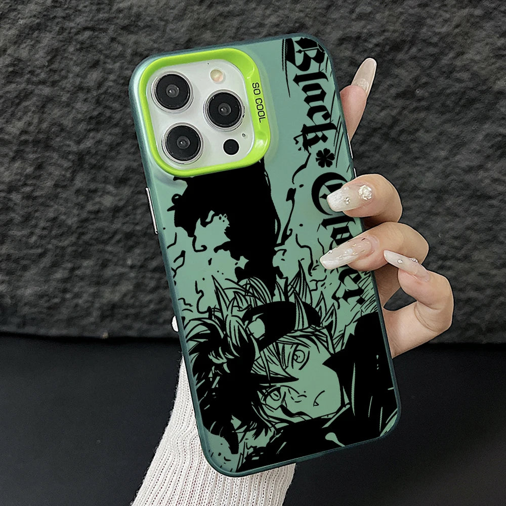 Black Clover Astas Phone Case for Xiaomi Redmi 14C 13C 12C 10 Note 15 14 13 12 Pro Plus 4G 5G Silver Hard Cover