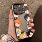 Handsome Anime Haikyuu Hot Hard Case for iPhone 16E 11 12 16 15 14 13 Pro Max XS X XR Plus 8 7 SE 2020 Shockproof Matte Cover PC