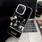 Anime J-Jujutsu K-Kaisen Gojo Phone Case IMD Phone Case For iPhone 16 15 14 13 12 11 Pro Max Plus Color Silver Cover