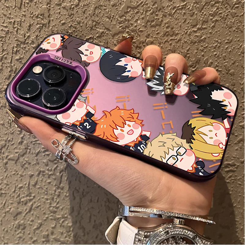 Handsome Anime Haikyuu Hot Hard Case for iPhone 16E 11 12 16 15 14 13 Pro Max XS X XR Plus 8 7 SE 2020 Shockproof Matte Cover PC
