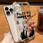 Anime Chainsaw Man Denji Phone Case For iPhone 17 Air 16 E 15 14 13 12 11 Pro Max Plus Mini SE 2020 2022 Soft Transparent Cover