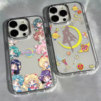 Anime S-Sailors M-Moons Phone Case For iPhone 17 16e 16 15 14 13 12 11 mini Pro Max X XR XSMAX 8 7 Air Plus Clear Soft Cover