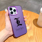 Anime D-Death Note Comics Phone Case For iPhone 16 15 14 13 12 11 Pro Max Plus â Colorful Gradient Soft TPU Back Cover