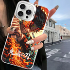 Demon Slayer Phone Case For IPhone 16 15 14 13 12 11 Pro Max X XR XSMAX 8 7 Plus Matte Shockproof Back Cover
