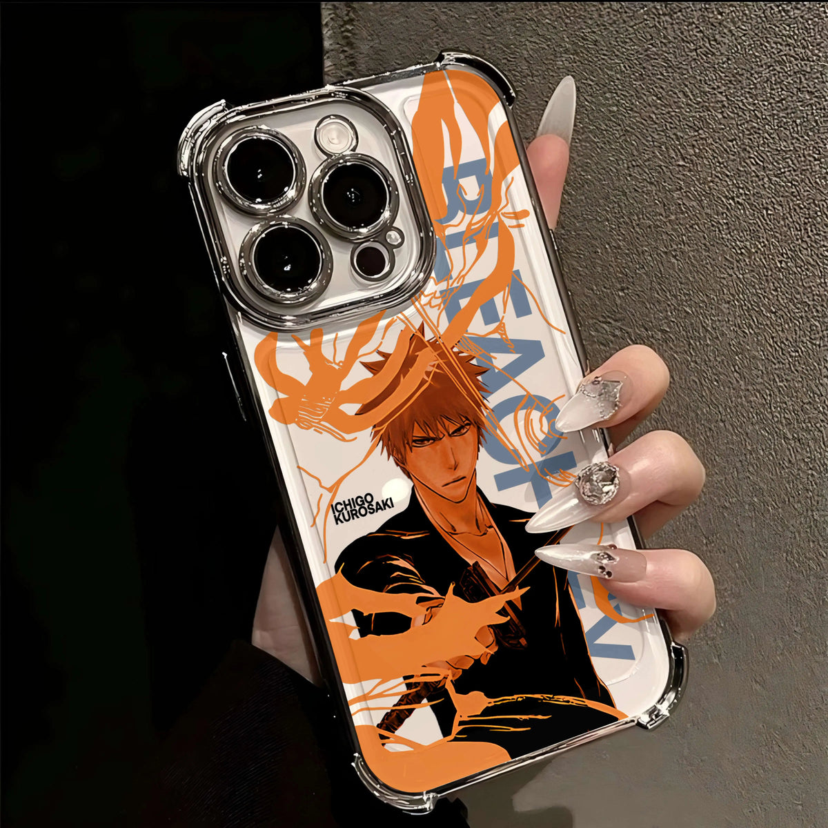 Hot Anime B-Bleachs IchigoesPlating Case for IPhone 16 15 14 13 12 11 Pro Max X XR XSMax 7 8 6 Plus Anti-Fall Airabag Back Cover