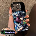 Demon Slayer Giyu Tomioka Phone Case for iPhone 16 15 14 13 12 11 Pro Max Plus MagSafe Translucent Colour Protective Cover
