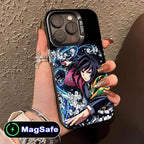 Demon Slayer Giyu Tomioka Phone Case for iPhone 16 15 14 13 12 11 Pro Max Plus MagSafe Translucent Colour Protective Cover