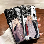 Tokyo Revengers Anime Plating Phone Case For iPhone 16 17 Pro Max Air 17E 16E 14 15 Plus 12 13 11 Anti-Fall Protection Cover