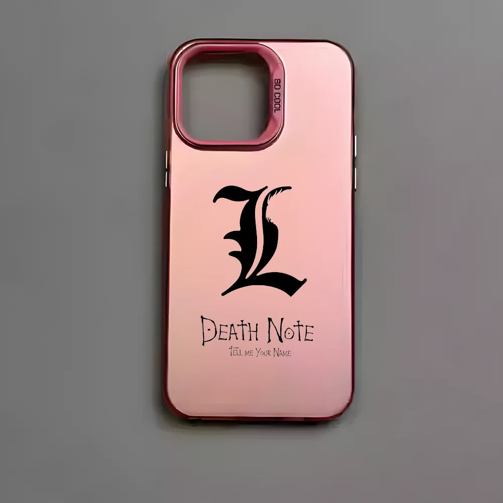 Anime D-Death Note Comics Phone Case For iPhone 16 15 14 13 12 11 Pro Max Plus â Colorful Gradient Soft TPU Back Cover