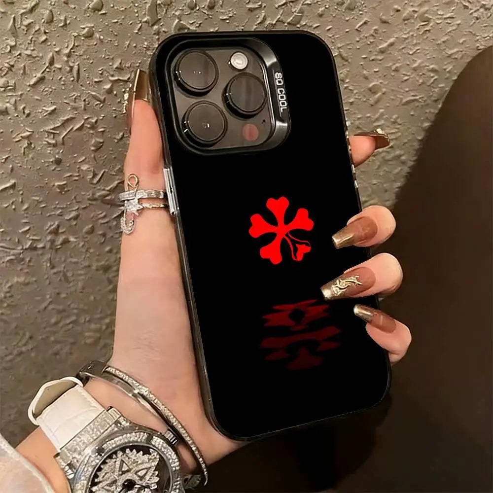 Black Clover A-Asta Cool  Phone Case For iPhone 17,16,15,14,13,12,11 Plus,Pro Max,XS,Colorful Silver Black Cover