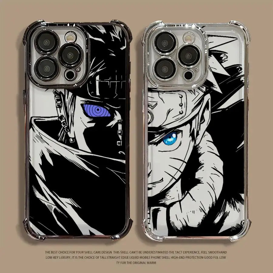 Cool Narutos & Pains Plating Phone Case For Samsung S26 S25 S24 S23 S22 S21 S20 FE Note20 Edge Plus Ultra 4G 5G Anti Fall Airbag