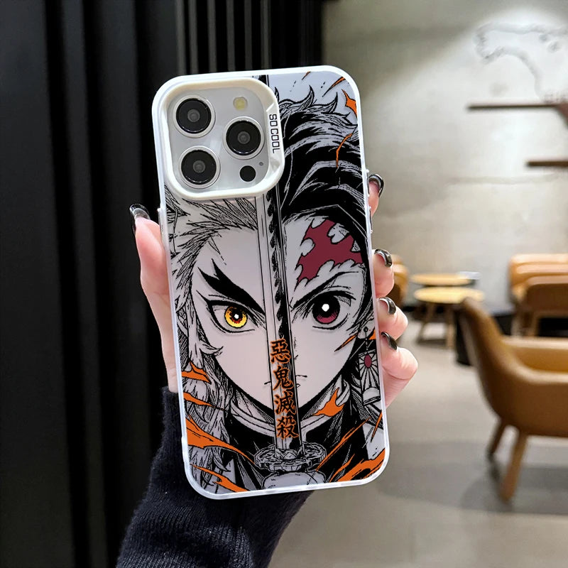 Phone Case for DEMON SLAYER TANJIRO GIYUU RENGOKU iPhone 12 17 Air Pro Max 16 15 11 14 13 Pro Max XS X XR Plus 8 7 SE 2020 Cover