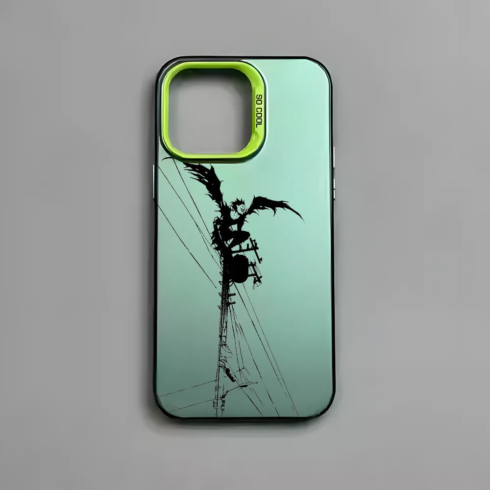 Anime D-Death Note Comics Phone Case For iPhone 16 15 14 13 12 11 Pro Max Plus â Colorful Gradient Soft TPU Back Cover