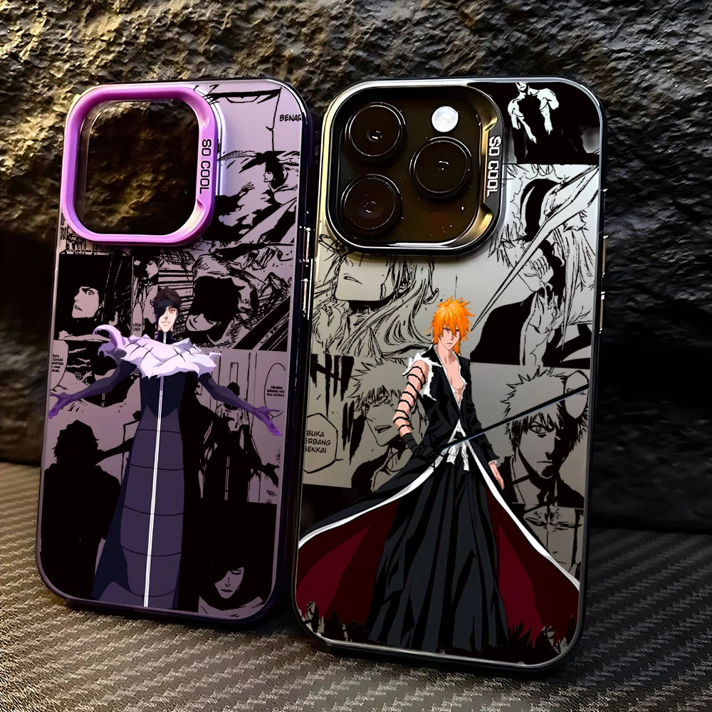 Anime Cool BLEACHS Phone Case For iPhone 16e 16 15 14 13 12 11 mini Pro Max X XR XSMAX 8 7 Plus Anti Fall Matte Back Cover Funda