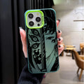 Demon Slayer Flame Plating Case for iPhone 15 16E 16 11 14 13 12 Pro Max XS X XR Plus 8 7 SE 2020 Shockproof Matte Hard Cover