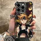 Seven D-Deadlys Sins Meliodas Phone Case For iPhone 15 16 17 Air 14 Pro Max 16E Plus 13 12 Mini Plating Anti-Fall Fundas