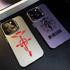 Phone Case F-Fullmetal Alchemist Logo For iPhone 17 16 15 14 13 12 11 Pro Max Black Purple Matte Laser Metallic Aurora Funda