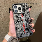 Black HUNTERÃHUNTER Hot Anime Phone Case FOR IPhone 17 16 15 Pro MAX 14 13 12 16e 15Pro Plus Shell 17Air Silver Shell IMD Covers