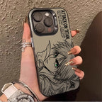 ATTACK ON TITAN MIKASA EREN YEAGER Couple Hard Case for iPhone 12 17 Air Pro Max 16 15 11 14 13 Pro Max XS X XR Plus 8 7 SE 2020