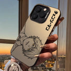 C-Chainsaw Mans Denji Reze Sketch Print Frosted Case for iPhone 17 16 E 15 14 Plus 13 12 Mini 11 Pro Max Acrylic Silicone Cover