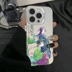 Anime the Apothecary Diaries Phone Case For iPhone 16 15 14 13 12 11 Pro Max White Purple Matte Laser Metallic Aurora Funda